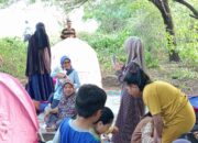 Femmy Udoki, meninjau langsung lokasi pengungsian warga Desa Bintalahe, Kecamatan Kabila Bone, Rabu, 30/7 (Foto:Dok/Ulanda.id)