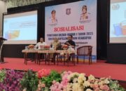 Anggota Komisi I DPRD Provinsi Gorontalo, Umar Karim, menghadiri kegiatan Sosialisasi Peraturan Daerah Nomor 1 Tahun 2025 tentang Penyelenggaraan Kearsipan yang digelar di Grand Palace Convention Center, Kota Gorontalo, pada Selasa (5/8/2025) (Foto:Ist/Ulanda.id)
