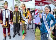 Peserta pemilihan putra-putri pariwisata nusantara 2025, turut menghadiri apel HUT ke-80 RI di IKN, Minggu (17/8/2025) (Foto: OIKN/RRI IKN)/Ulanda.id