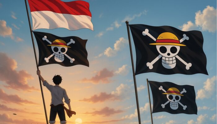 Fenomena Bendera One Piece di Samping Merah Putih, Simbol Kritik Sosial Generasi Muda?