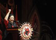 Ilustrasi: Ketua Umum PDI Perjuangan Megawati Soekarnoputri mengumumkan struktur kepengurusan partai masa bakti 2019-2024, di dalam Kongres V PDI Perjuangan di Bali, Sabtu (10/8). / Antara Foto/ Ulanda.id