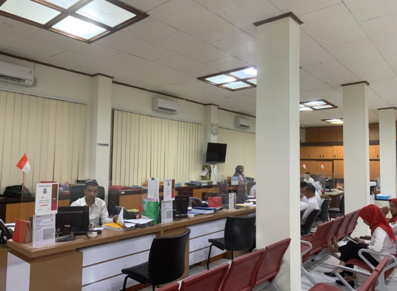 Suasana Ektivitas Bank Sulutgo Cabang Gorontalo. Rabu,(20/8)/Ulanda.id