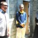Gustam Ismail bersama anggota Komisi dr. Sri Darsianti Tuna saat meninjau pemamfaatan dana Hiba Mesjid al madani desa bulalo Kecamatan Kwandang Kabupaten Gorontalo Utara. Minggu,(10/8)-Foto:Ist.Pendamping/Ulanda.id