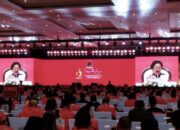 Ketua Umum PDIP Megawati Soekarnoputri saat Kongres Ke-6 PDIP di Bali Nusa Dua Convention Center, Badung, Bali, Sabtu (2/8/2025). ANTARA/Bagus Ahmad Rizaldi.