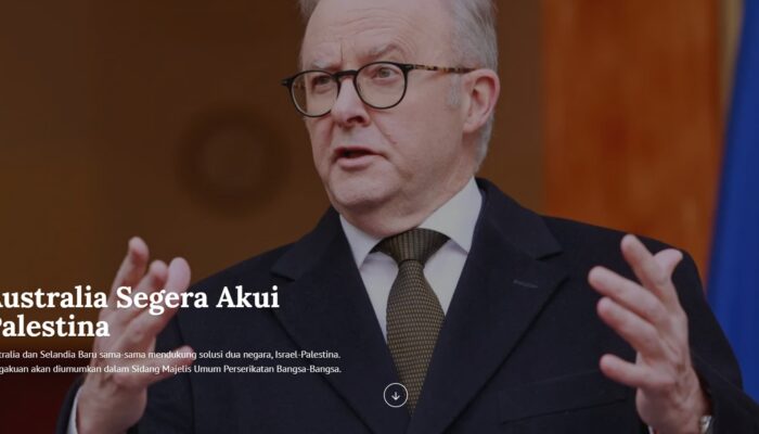 September 2025, Giliran Australia Siap Akui Negara Palestina di Sidang PBB
