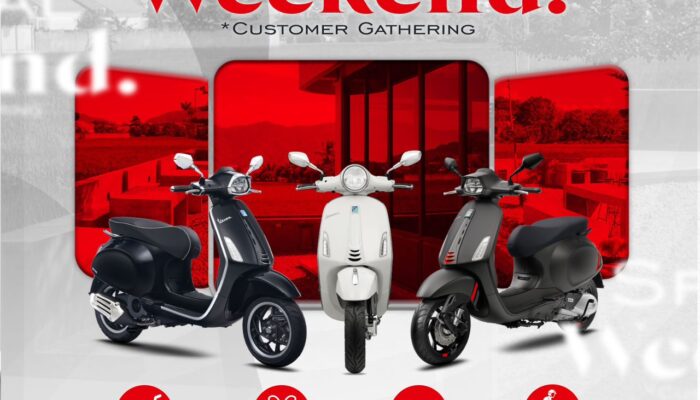 HUT RI ke-80, Motoplex Gorontalo Gelar Customer Gathering untuk Pecinta Vespa