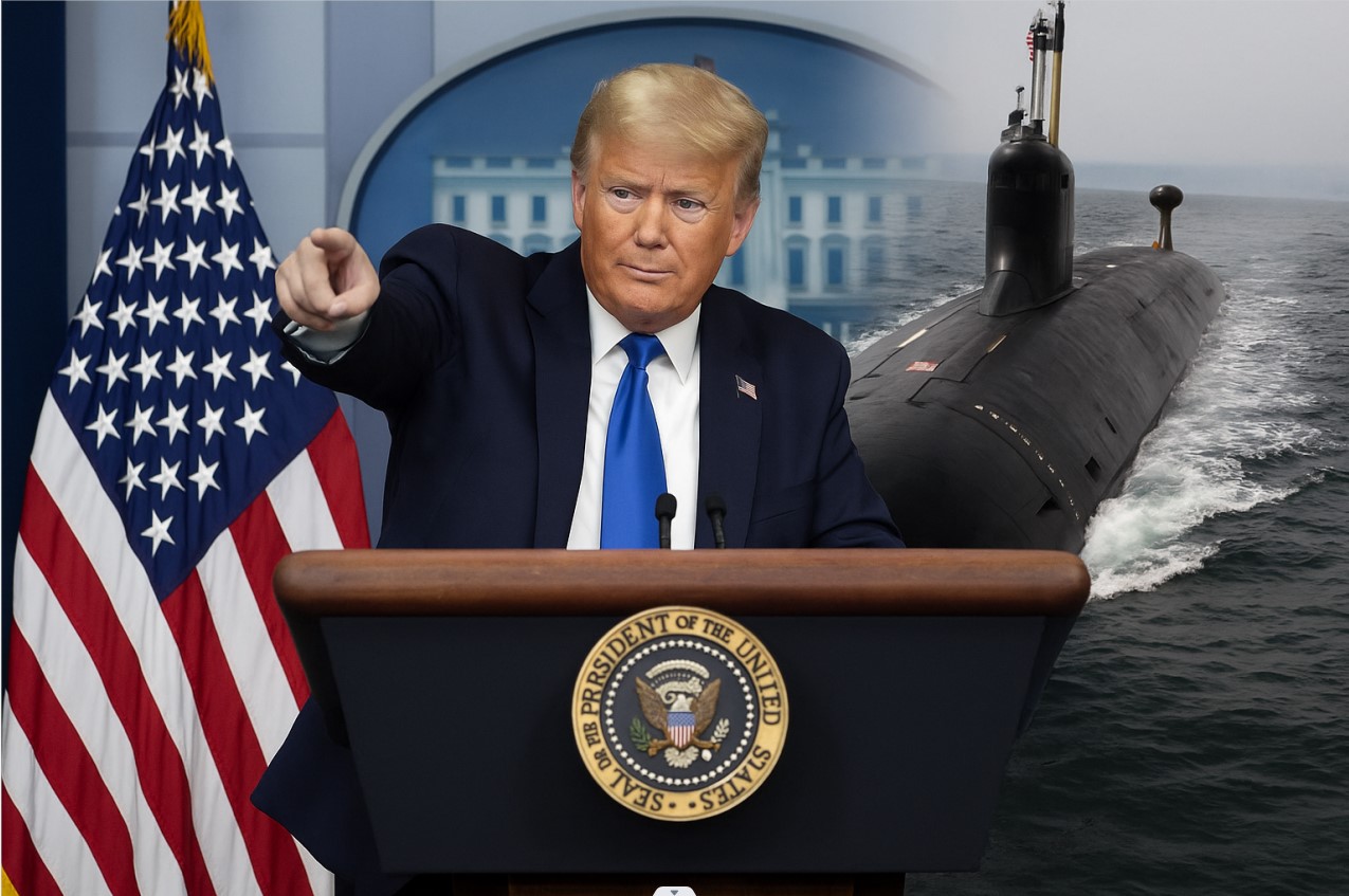 Donald Trump mengerahkan kapal selam nuklir Amerika Serikat (AS) ke wilayah-wilayah strategis yang dianggap tepat menyusul pernyataan yang dinilainya sangat provokatif dari mantan Presiden Rusia Dmitry Medvedev (Foto:Ist/Ulanda.id)