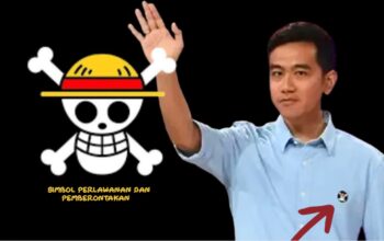 Wapres Gibran saat memakai Pin one piece sebagai simbol perlawanan dan pemberontakan (Foto:Dok/Ulanda.id)