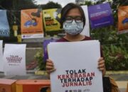 Ilustrasi aksi solidaritas kekerasan terhadap jurnalis. (Foto: Dokumen RRI)/Ulanda.id