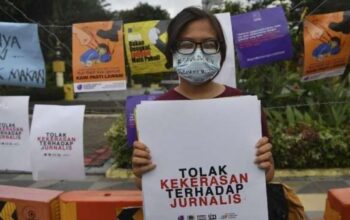 Ilustrasi aksi solidaritas kekerasan terhadap jurnalis. (Foto: Dokumen RRI)/Ulanda.id
