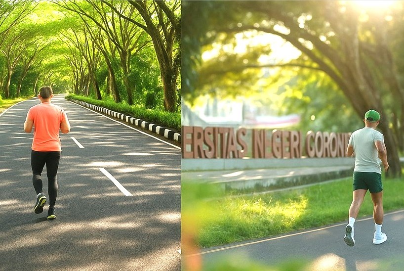 Kolase Foto - Gabungan Video Promosi GHM dan Nani Wartabone Heritage Run 2025 yang digabungkan dengan (AI.Hibata.id)-Ulanda.id