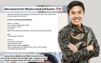 Jerome Polin Ditawari Rp150 Juta Jadi Buzzer DPR 2025, Ajak Masyarakat Awasi Uang Rakyat/Ulanda.id