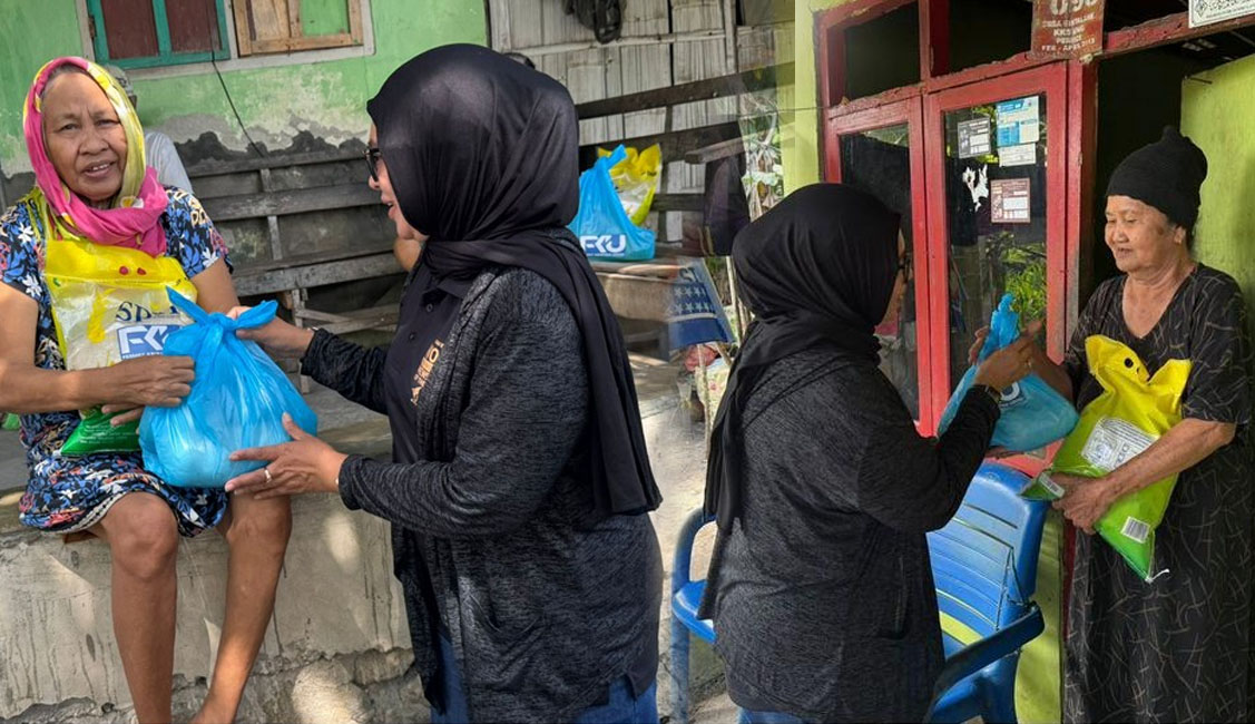 Anggota DPRD Provinsi Gorontalo, Femmy Udoki, kembali menunjukkan kepeduliannya terhadap masyarakat dengan menggelar kegiatan sosial bertajuk Jumat Berkah di Desa Bintalhe, Kecamatan Kabila Bone, Kabupaten Bone Bolango, Jumat (5/9/2025)/Ulanda.id