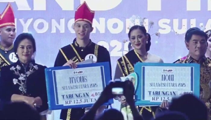 Ariel Walandouw dan Bernanda Paparang Dinobatkan sebagai Nyong Noni Sulut 2025!