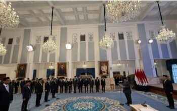 Presiden Prabowo Subianto melantik sejumlah menteri di Istana Negara. (Foto: Eva Safitri/detikcom)/Ulanda.id