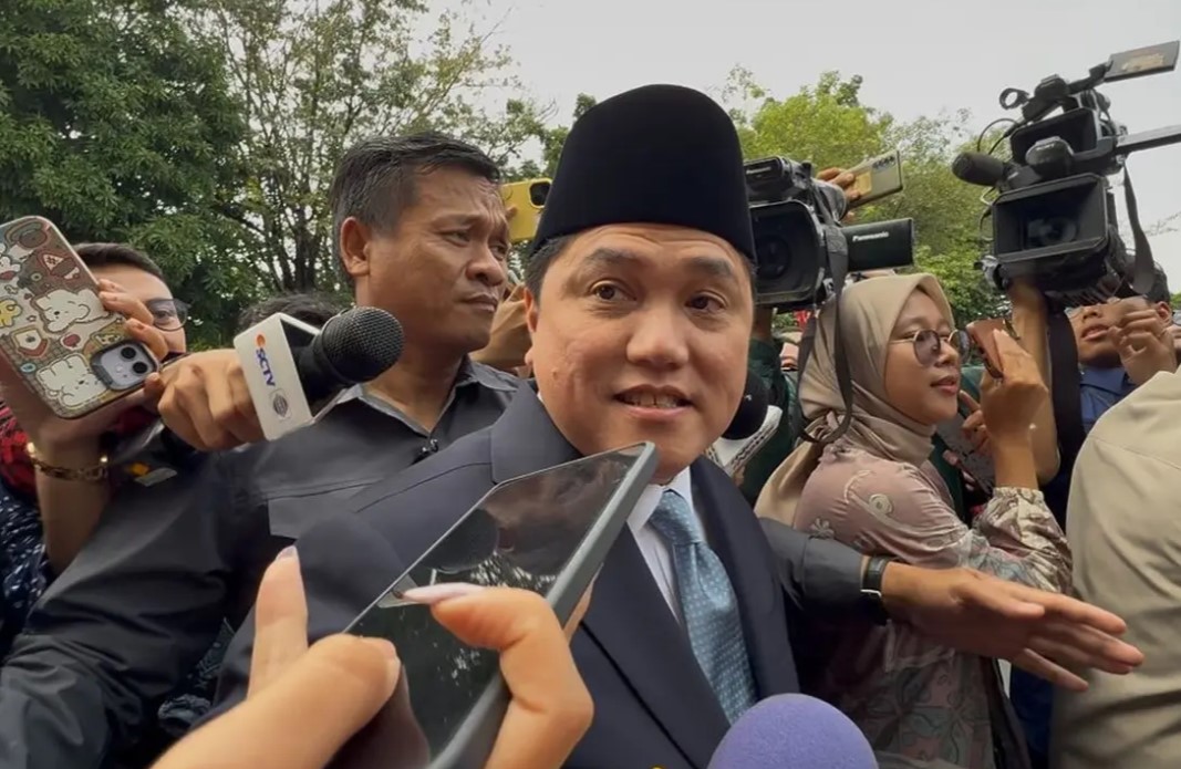 Menteri Badan Usaha Milik Negara atau Menteri BUMN Erick Thohir di Istana, Rabu (17/9) siang (Liputan6.com/Lizsa Egeham)/Ulanda.id