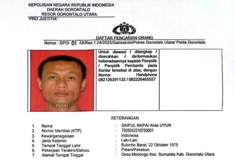 Daftar Pencarian Orang (DPO)/Ulanda.id