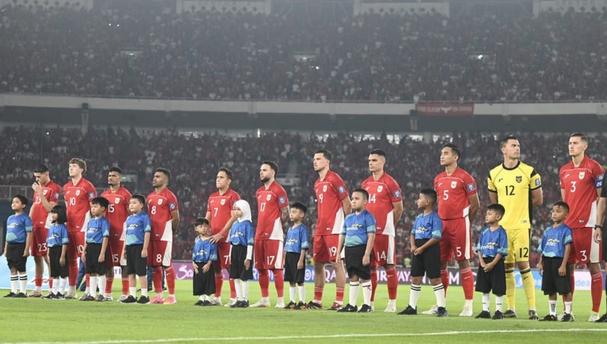 Para pemain Timnas Indonesia. ANTARA FOTO/Bayu Pratama S/Lmo/tom./Ulanda.id