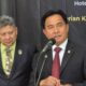 Menteri Koordinator Bidang Hukum, HAM, Imigrasi dan Pemasyarakatan (Menko Kumham Imipas), Yusril Ihza Mahendra dalam Konferensi Pers RUU Pemindahan Narapidana Antarnegara di Hotel Grand Sahid, Jakarta, Selasa (19/8/2025).(KOMPAS.com/HARYANTI PUSPA SARI)/Ulanda.id