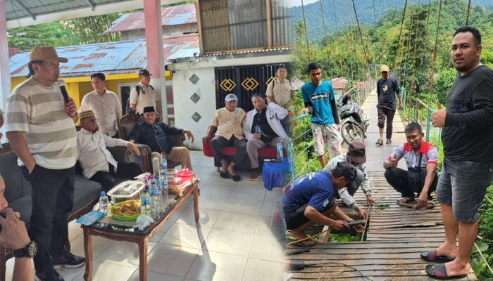 Rachmat Gobel Bantu Perbaikan Jembatan Gantung di Gorontalo dengan Dana Pribadi