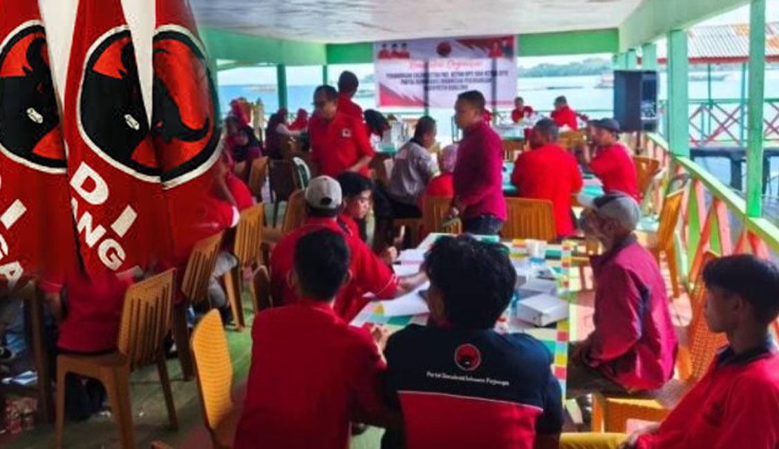 PDI Perjuangan Boalemo menggelar Rapat Penjaringan calon ketua PAC, DPC, dan DPD, Minggu,(31/8)/Ulanda.id