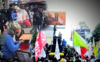 Penjual Es raup untung melimpah ditengah aksi unjuk rasa/Ulanda.id
