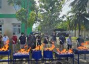 Di tengah meningkatnya peredaran hasil tembakau tanpa pita cukai, Bea Cukai Gorontalo menunjukkan sikap tegas dengan memusnahkan 376.180 batang rokok ilegal, Rabu (8/10)/Ulanda.id