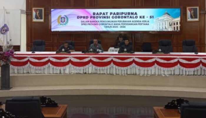DPRD Gorontalo Umumkan Penyesuaian Agenda Kerja Masa Sidang Pertama 2025-2026