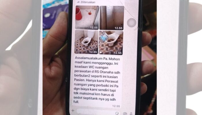 Toilet RSUD Otanaha Rusak Berbulan-bulan, Wali Kota Gorontalo Turun Tangan