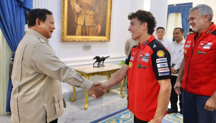 Presiden Prabowo Sambut Juara Dunia MotoGP 2025 Marc Márquez di Istana Negara