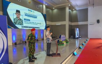 Ketua PP Muhammadiyah, Prof Dr. H. Irwan Akib, M.Pd saat memberikan sambutan, mengapresiasi Unismuh Palu yang telah menorehkan sejarah dengan melahirkan Fakultas Kedokteran/Ulanda.id